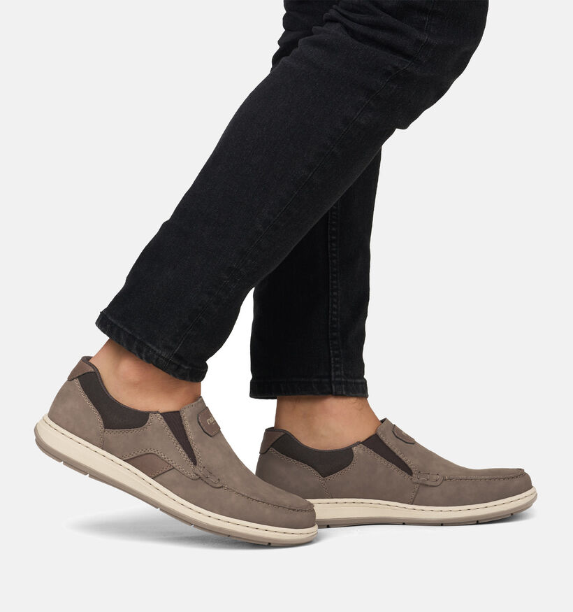 Rieker Chaussures confort en Taupe pour hommes (354815) - pour semelles orthopédiques