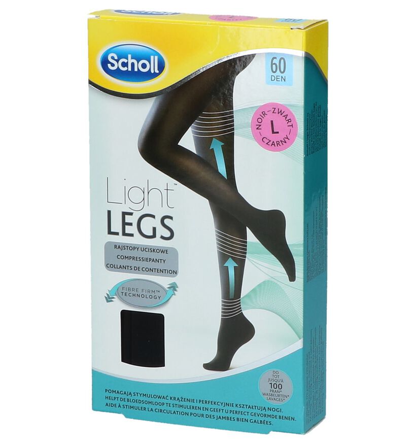 Scholl Light Legs Panty 60 DEN Zwart Maat L, , pdp