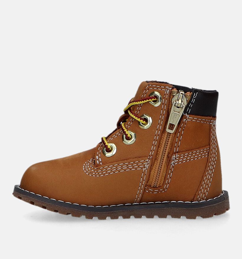 Timberland Pokey Pine 6IN BOOT Cognac Bottines voor jongens, meisjes (329073) - geschikt voor steunzolen