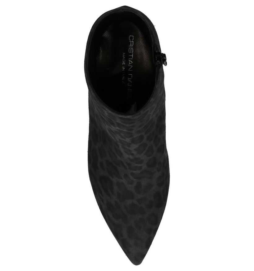 Cristian Daniel Bottillons à talons en Gris foncé en daim (231680)