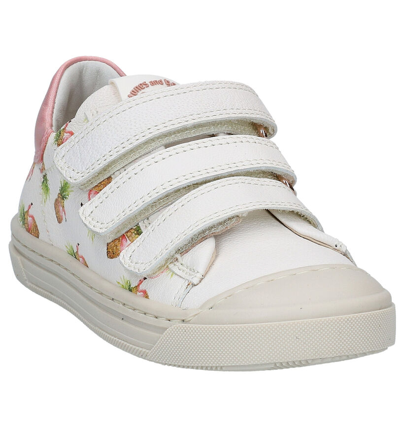 STONES and BONES Mitag Witte Sneakers in leer (287893)