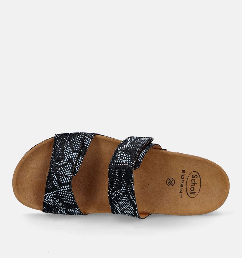 Scholl Lusaka 2.0 Zwarte Slippers in kunstleer (336771)