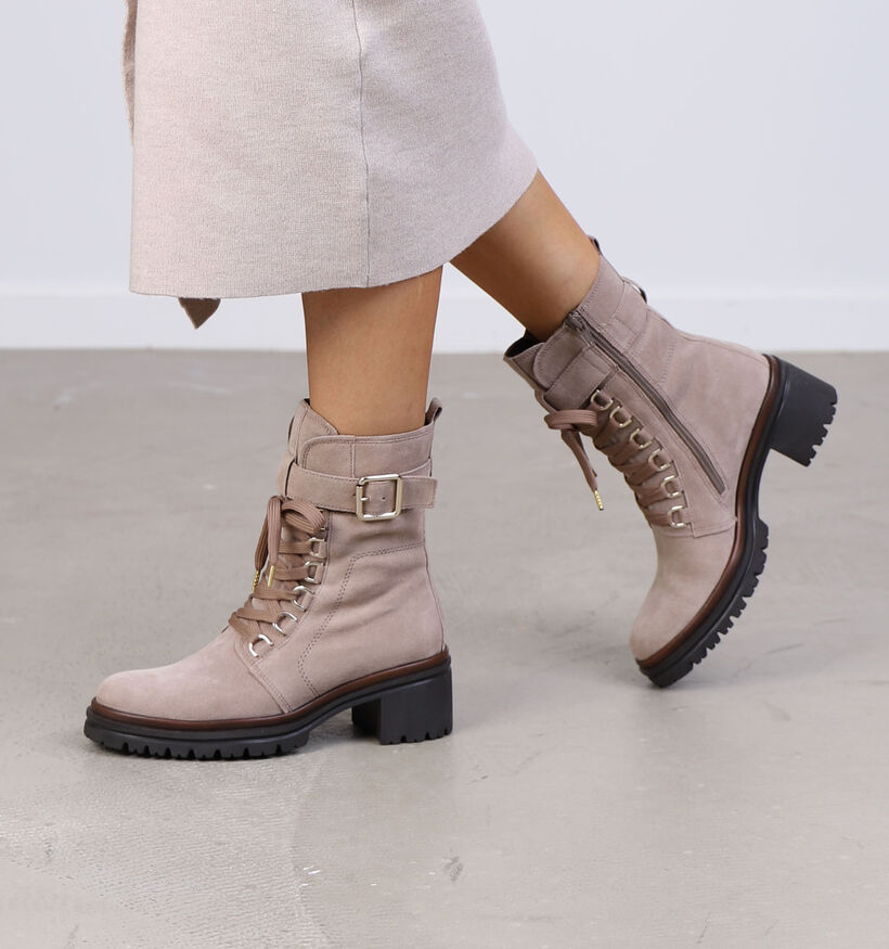 Gabor Best Fitting Beige Bottines in daim (297464)