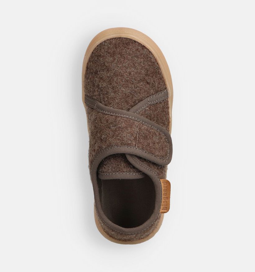 Bisgaard Pantoufles en Marron pour garçons (372373) - pour semelles orthopédiques