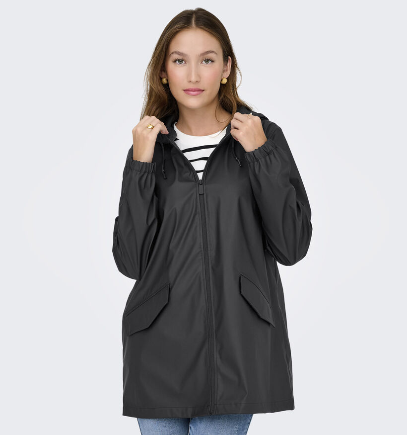 JDY Mulan Zwarte Regenjas voor dames (359861)