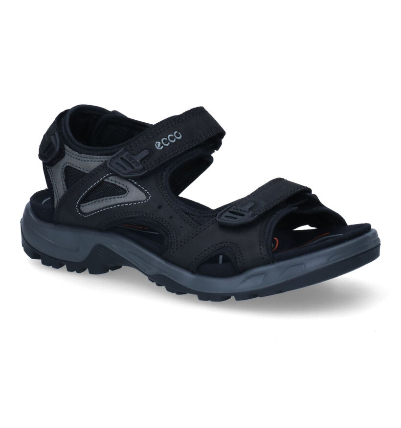 ECCO Offroad Zwarte Sandalen in nubuck (306677)