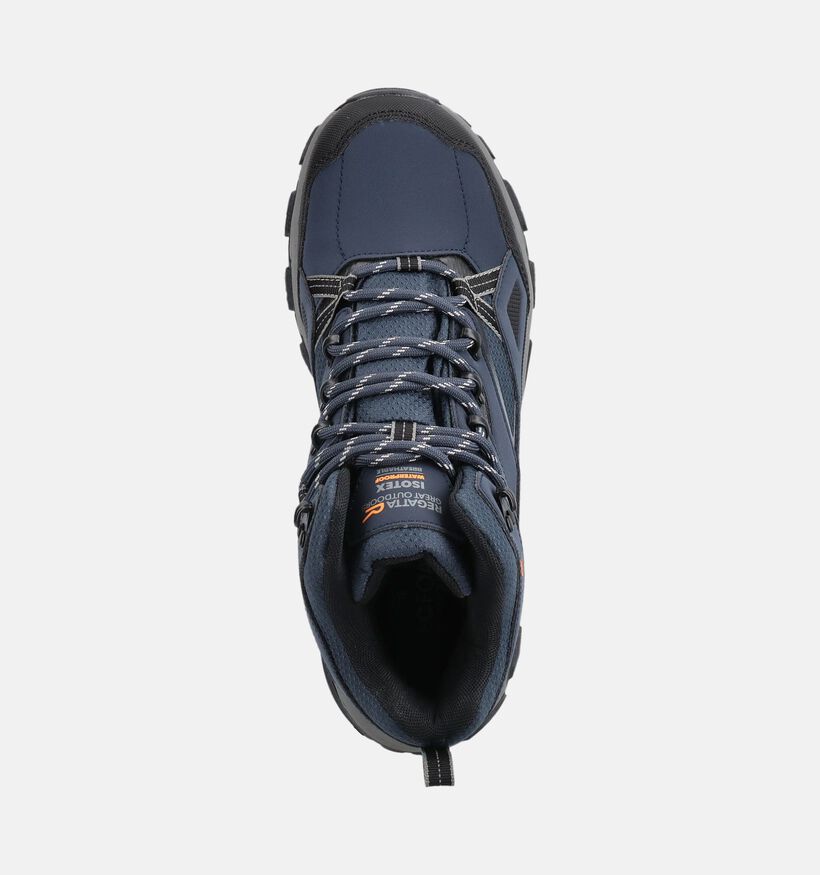Regatta Holcombe III Blauwe Wandelschoenen voor heren (377532) - geschikt voor steunzolen