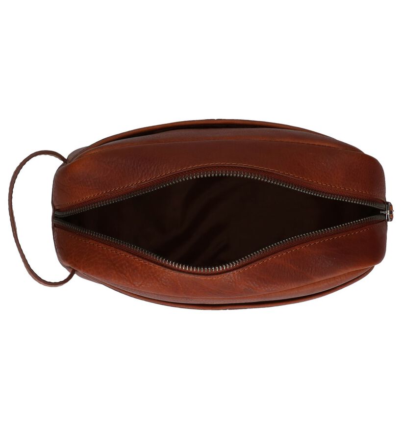 Burkely Trousse de toilette en Marron en cuir (249397)