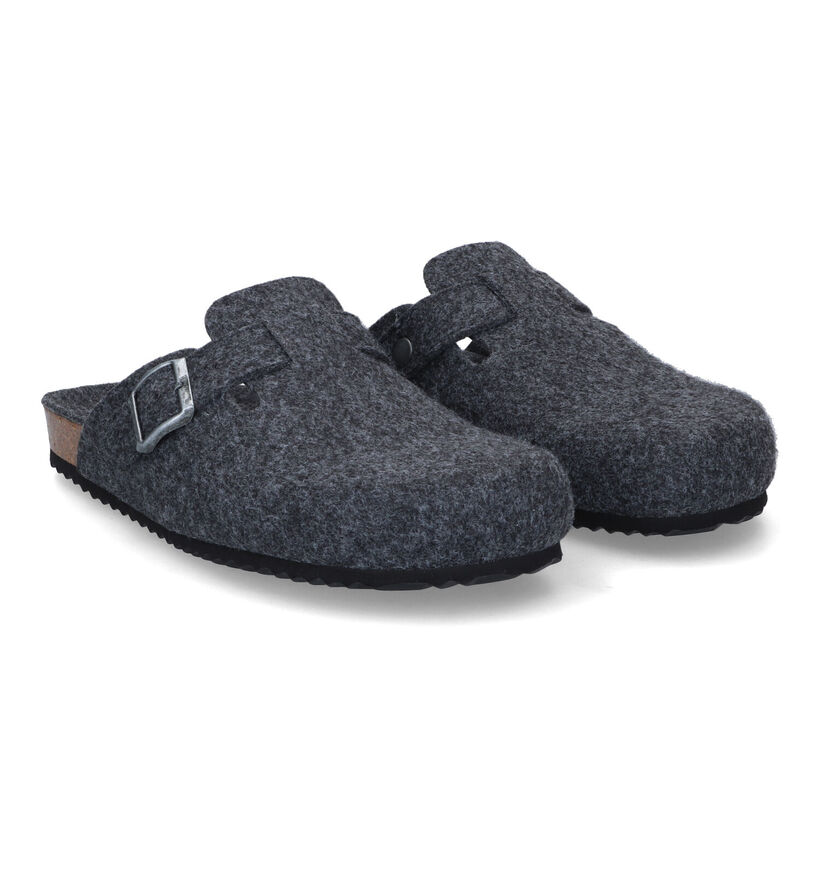 Geox Ghita Grijze Pantoffels in stof (313683)