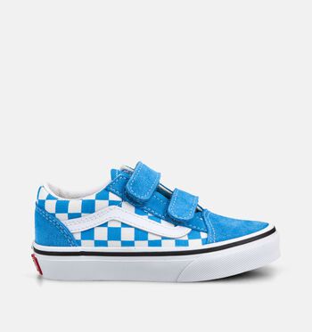 Vans Checkerboard Low Sneakers Floral Black/Black/ Leopard/COLOR THEORY CHECKERBOARD Bright Azure