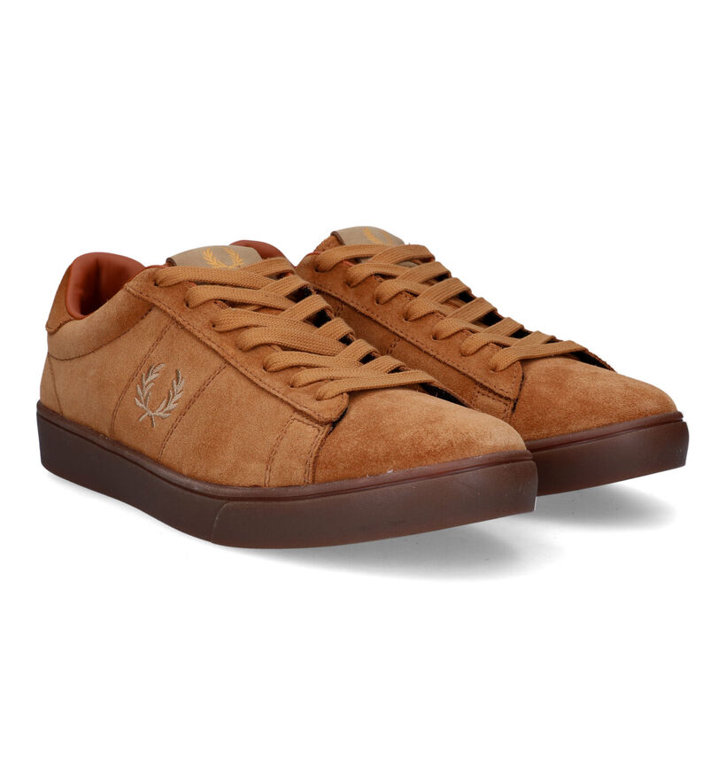 Fred Perry Chaussures à lacets en Cognac pour hommes (318119)