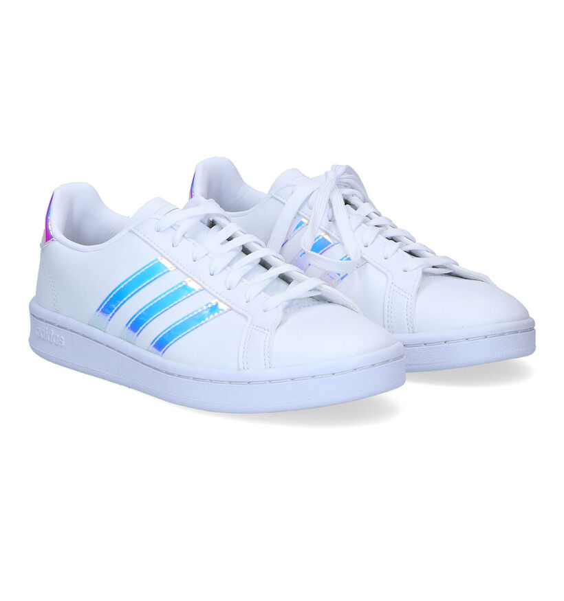 adidas Grand Court Witte Sneakers in kunstleer (284797)
