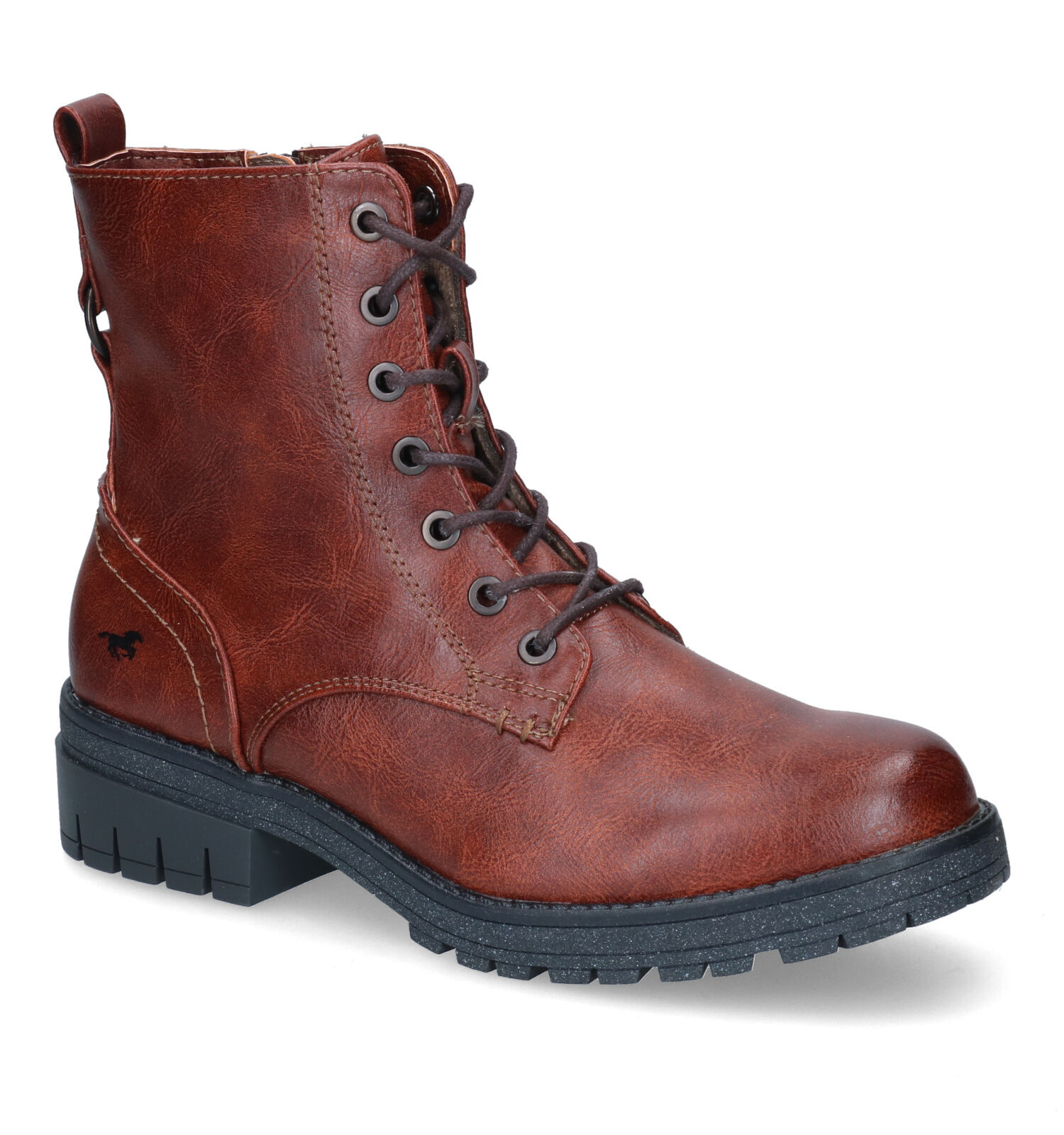 Mustang Cognac Boots Dames Boots Online op TORFS.BE
