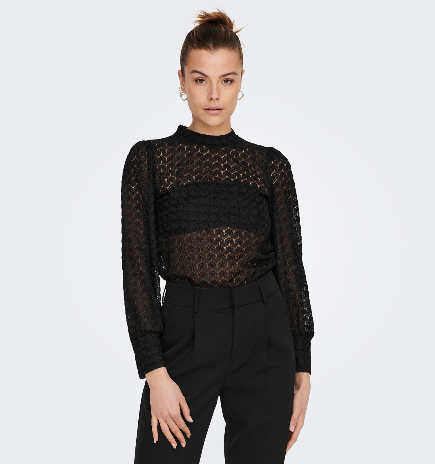 JDY Avery Blouse dentelle en Noir Femmes Blouses en ligne sur TORFS.BE