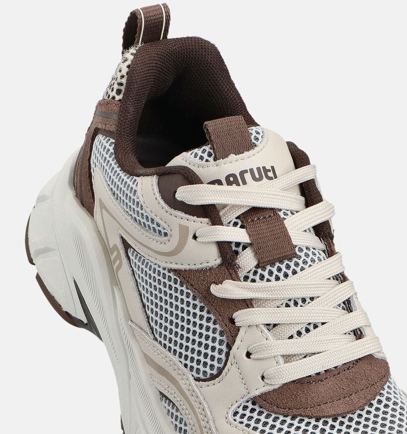Maruti Novi Beige Sneakers voor dames (360822) - geschikt voor steunzolen