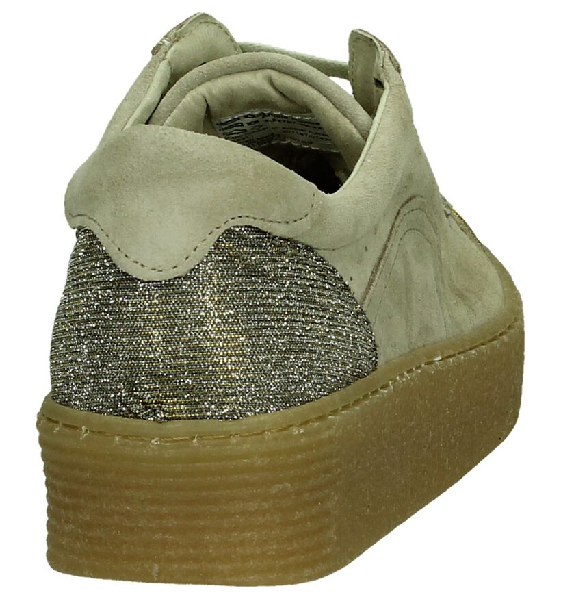 Marco Tozzi Baskets basses en Beige clair en daim (193069)