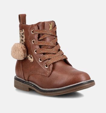 Milo & Mila High Boots Cognac
