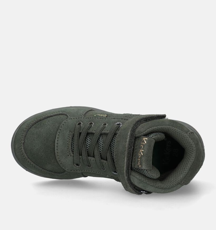 Kickers Chaussures hautes en Vert kaki