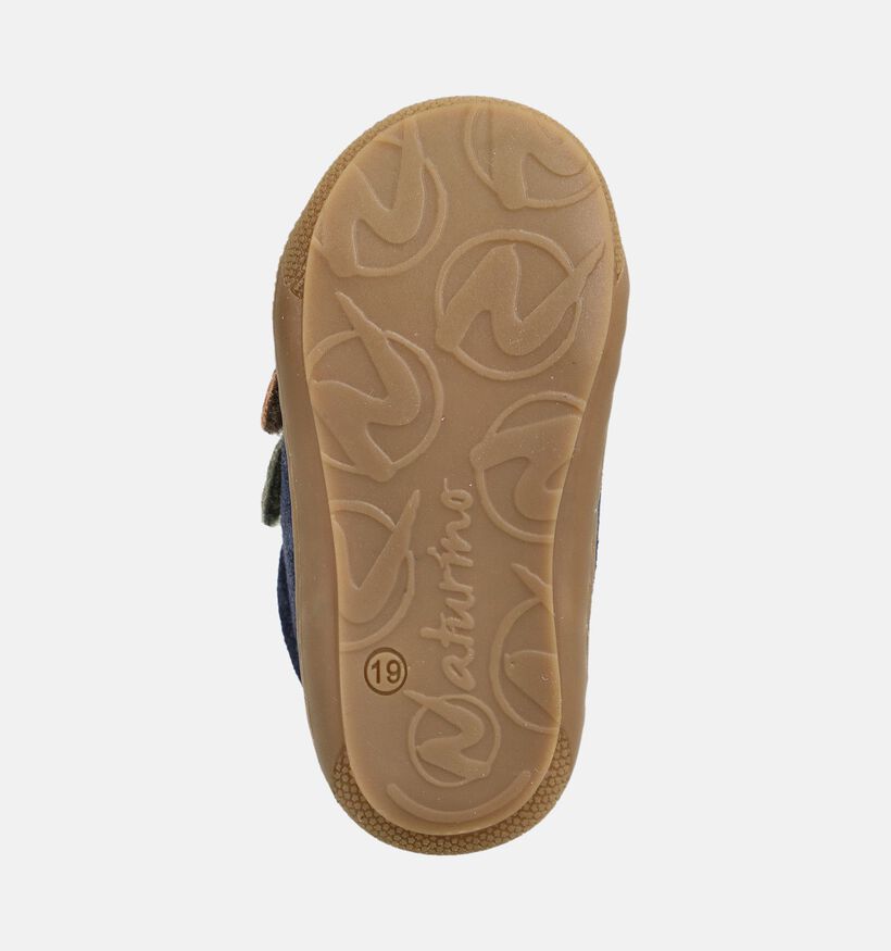Naturino Corkel VL Donkerblauwe Babyschoenen voor jongens (380160) - geschikt voor steunzolen