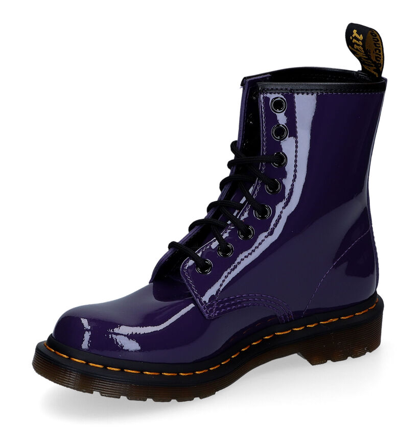 Dr. Martens 1460 Paarse Boots in lak (303591)