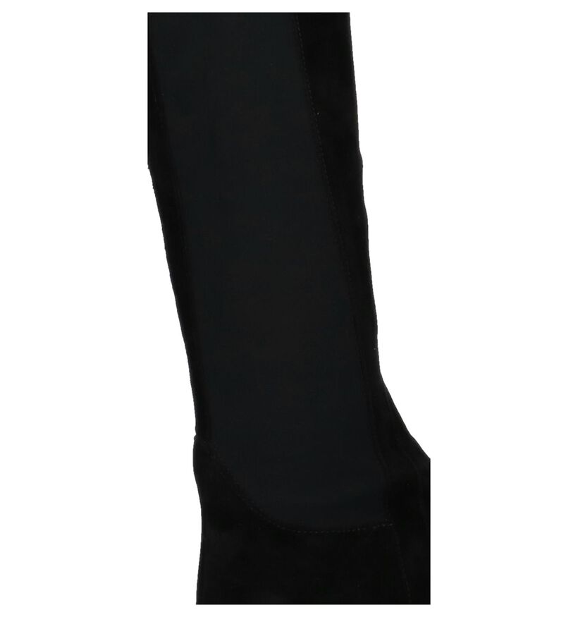 Gabor Best Fitting Zwarte Overknee Laarzen in daim (231228)