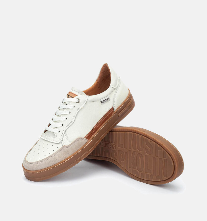 Pikolinos Xativa Witte Veterschoenen voor heren (355436) - geschikt voor steunzolen