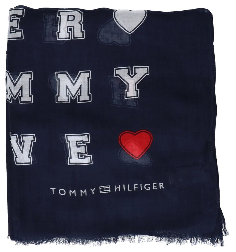 Donkerblauwe Sjaal Tommy Hilfiger Love Tommy Scarf, , pdp