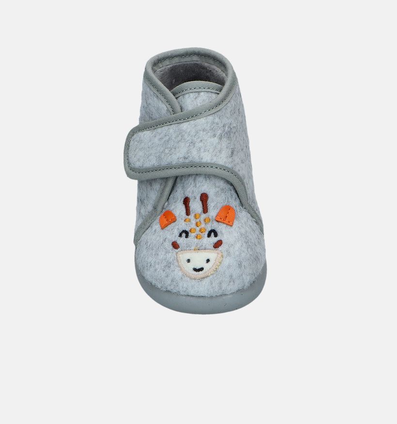 Milo & Mila Grijze Babypantoffels voor meisjes, jongens (332278)