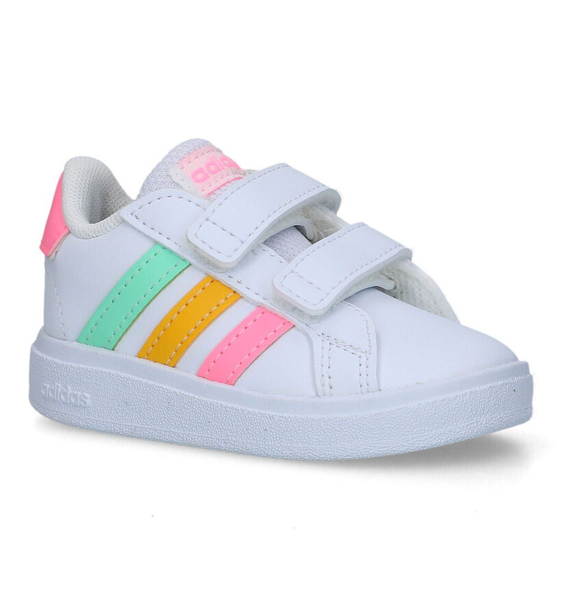 adidas Grand Court 2.0 CF Witte Sneakers voor meisjes (326903)