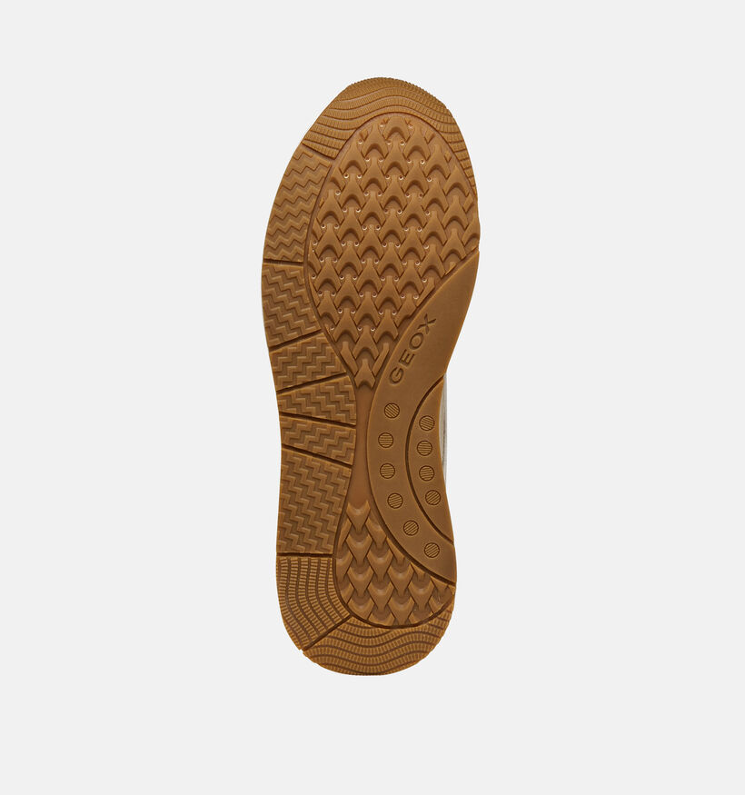 Geox Bulmya Goudkleurige Veterschoenen voor dames (368201) - geschikt voor steunzolen