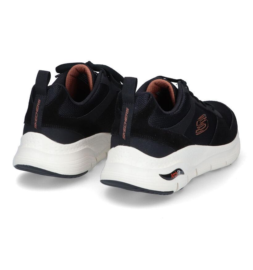 Skechers Arch Fit Baskets en Noir pour hommes (312695) - pour semelles orthopédiques
