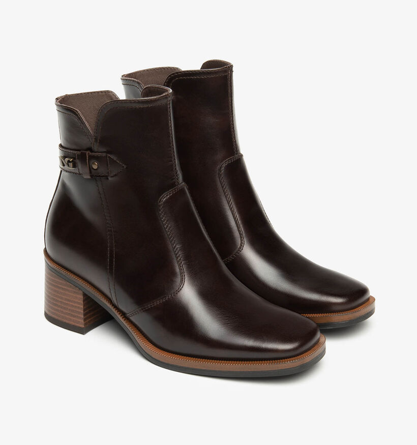 NeroGiardini Bottines &agrave; talons en Brun fonc&eacute; pour femmes (363907)