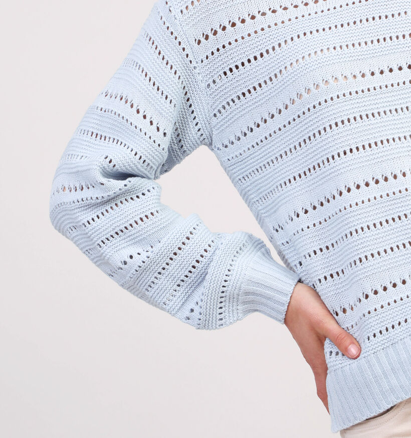 Pieces Molly Pull tricoté en Bleu pour femmes (351084)