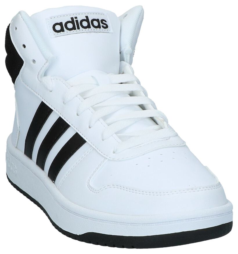 adidas Hoops 2.0 Mid Baskets en Blanc en simili cuir (290816)