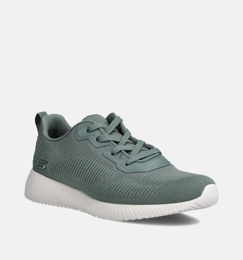 Skechers BOBS SQUAD TOUGH TALK Baskets sportives en Vert pour femmes (361046)