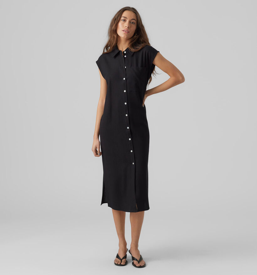 Vero Moda Mymilo Zwarte Hemdjurk voor dames (327021)