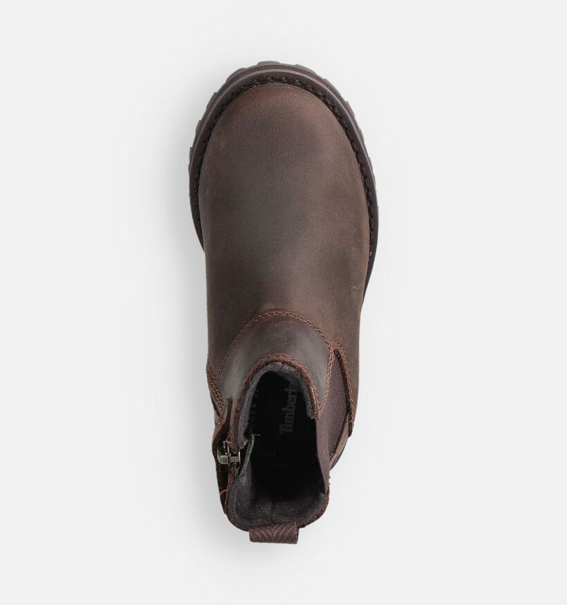 Timberland Courma Kid Chelsea Bottines Chelsea en Brun fonc&eacute; pour filles, gar&ccedil;ons (377351) - pour semelles orthop&eacute;diques