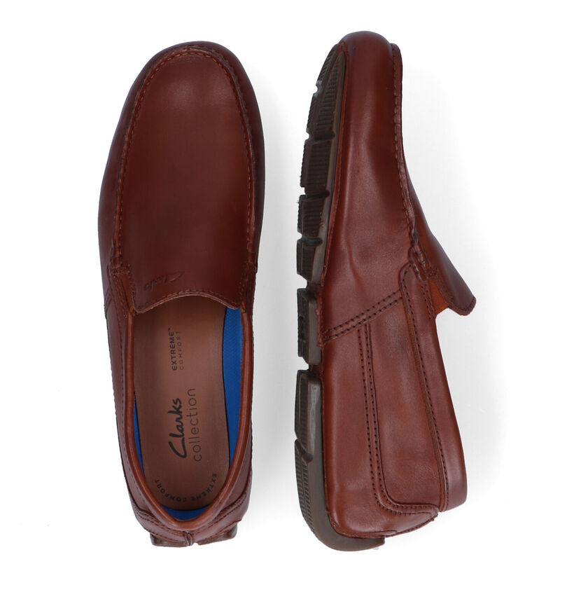 Clarks Markman Plain Loafers en Cognac pour hommes (321963)