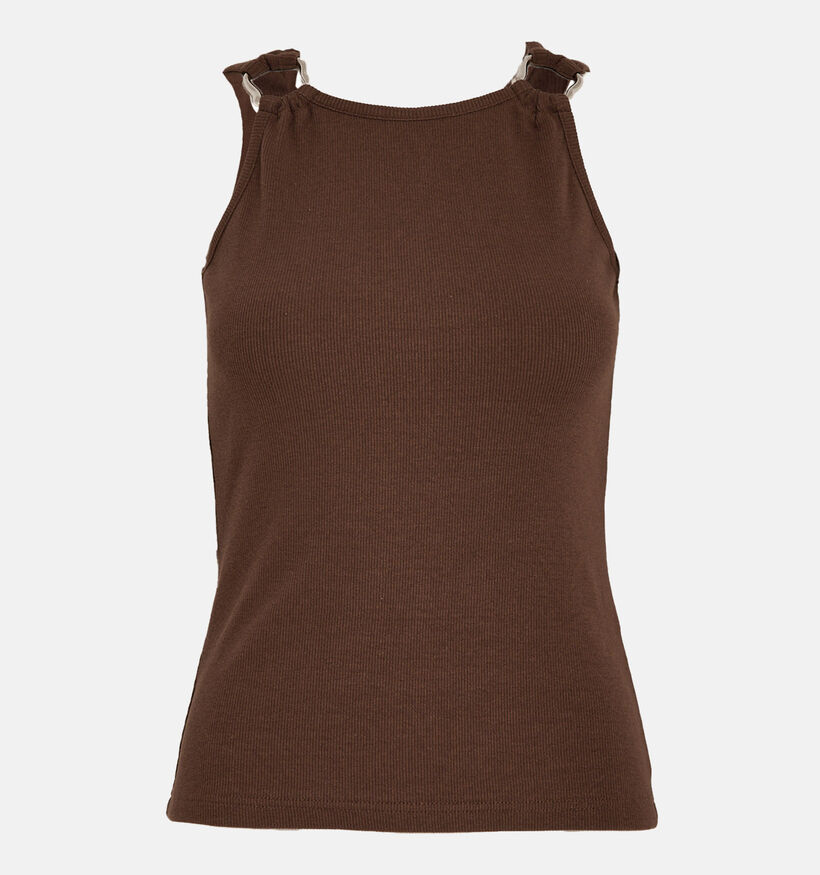 Minus Olivia Donkerbruine Top voor dames (374234)