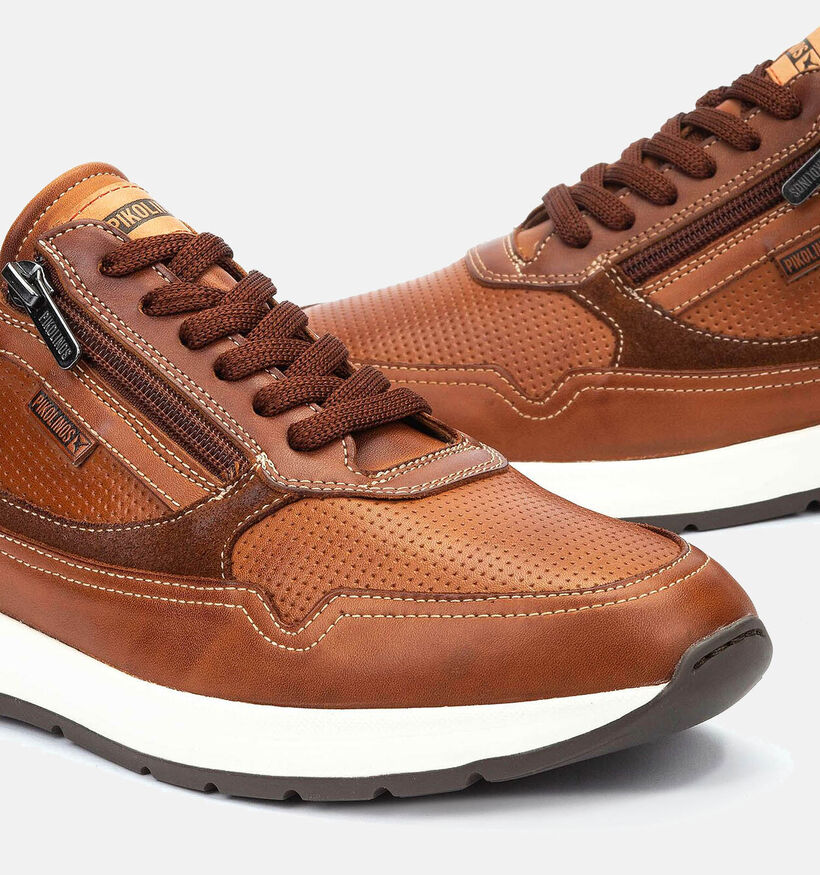 Pikolinos Getafe Chaussures à lacets en Cognac pour hommes (355444) - pour semelles orthopédiques