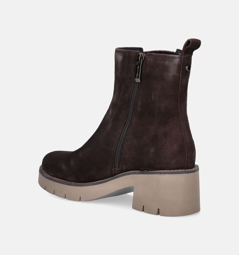 Tamaris Bottines Chelsea en Brun fonc&eacute; pour femmes (346609)