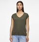 Pieces Billo T-shirt en Vert pour femmes (361153)