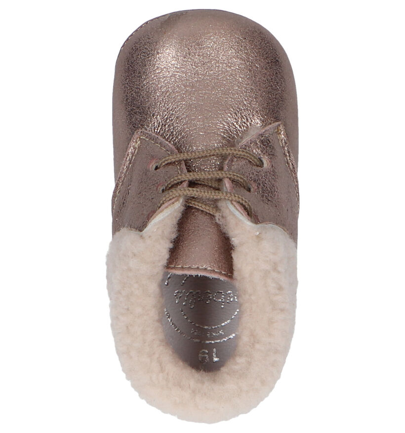 Beberlis Chaussons pour bébé en Or rose en nubuck (258911)