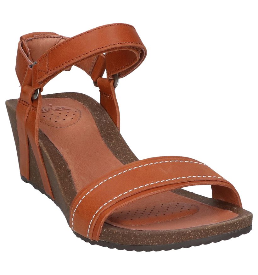 Cognac Sandalen Teva Ysidro in leer (242626)