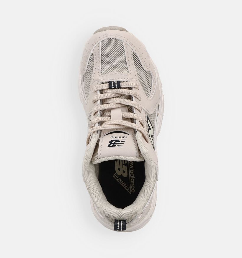 New Balance 530 Ecru Sneakers voor jongens, meisjes (375136) - geschikt voor steunzolen
