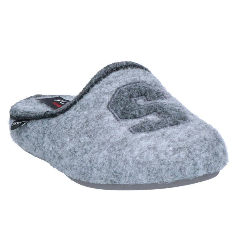 Scapa Pantoufles ouvertes en Gris en textile (263669)