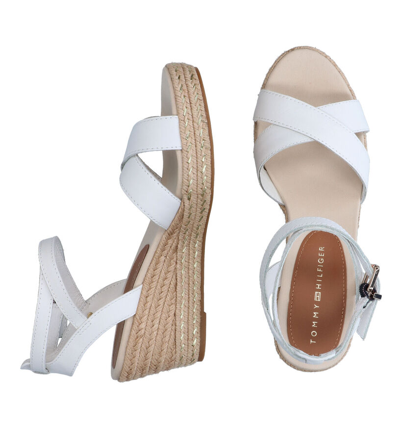 Tommy Hilfiger Feminine Low Wedge Witte Sandalen voor dames (303986)