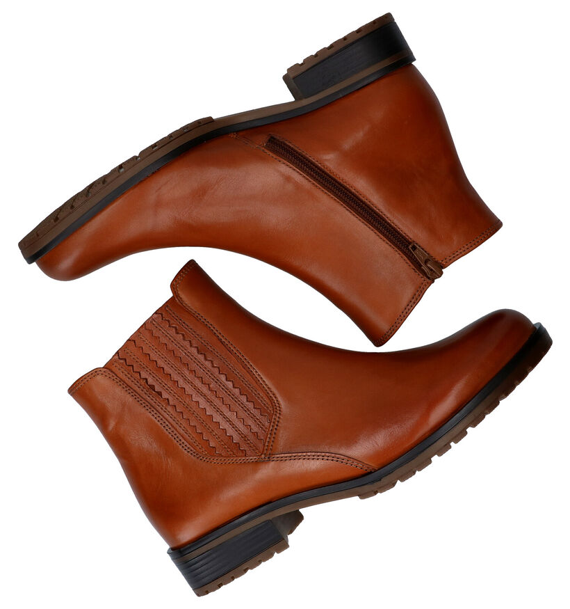 Gabor OptiFit Cognac Enkellaarzen in leer (282304)