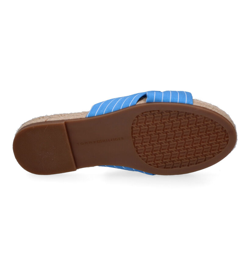 Tommy Hilfiger Stripes Flat Blauwe Slippers voor dames (303994)