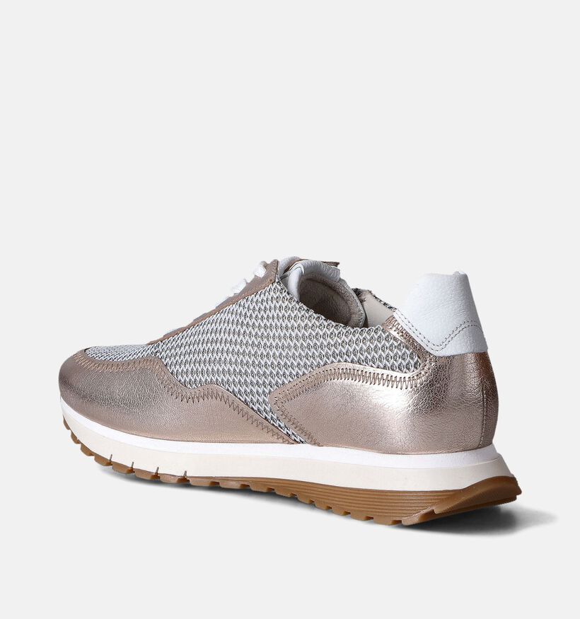 Gabor Ecru/Gouden Sneakers voor dames (352091) - geschikt voor steunzolen